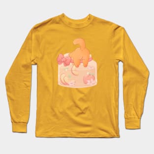 Peach Jam Cat Long Sleeve T-Shirt